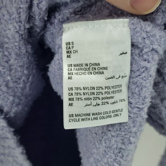 Style & Co Purple fuzzy Sweater Small (AL) - Picture 3 of 6